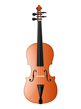 vector violin illustration
