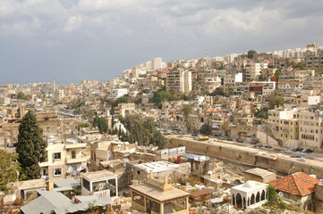 Fototapeta na wymiar Miasto Trypolisu w północnej Libanie.
