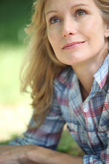 Fototapeta premium close-up of a woman
