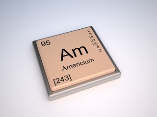 Americium chemical element of the periodic table with symbol Am