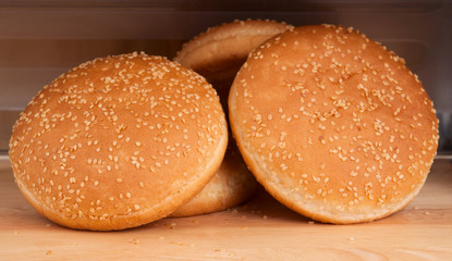 buns with sesame seeds