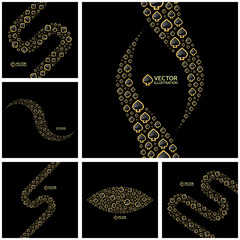 Gambling composition. Abstract background.