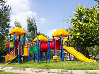 Children playground in park