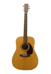 Obraz premium Beautiful guitar isolated on white