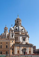 Fototapeta na wymiar Santa Maria di Loreto w Rzymie, Włochy