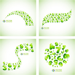 Numbers. Abstract background.