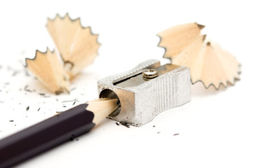 pencil on a white background