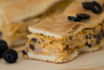 Onion calzone.