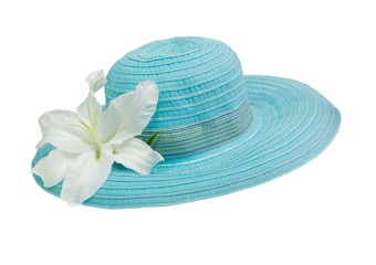 Sommerhut mit Lilie - Karibik Feeling - Urlaubszeit