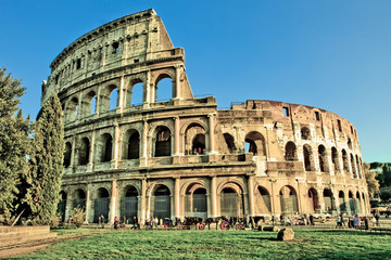 Fototapeta na wymiar Colosseo Pseudo HDR