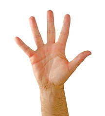 Gesturing hand