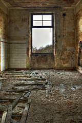 Window in derelict room