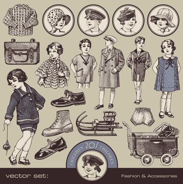 children's fashion, accessories and toys (20s)
