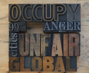 words related to the Occupy Wall Street movement