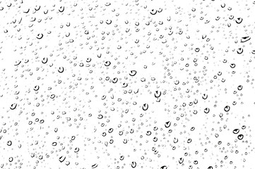 Raindrops on a glass