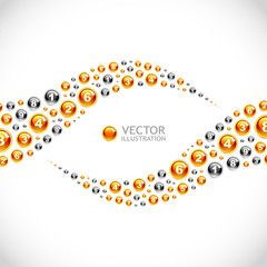 Numbers. Abstract background.