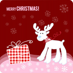 Rentier Rudolph Frohe Weihnachten Merry Christmas