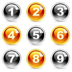 Numbers. Icon collection.