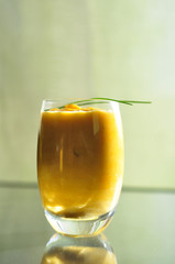 Verrine de velouté de potiron