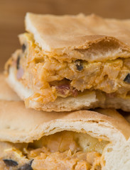 Onion calzone.