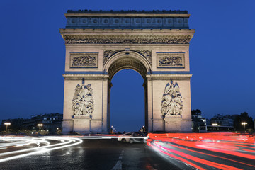 Arc de Triomphe by night