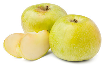 green apple slices