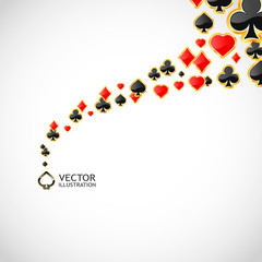 Vector gambling composition. Abstract illustration.