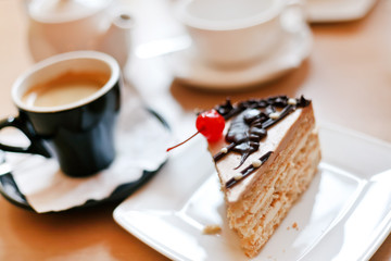 coffee with cake