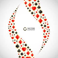 Vector gambling composition. Abstract illustration.