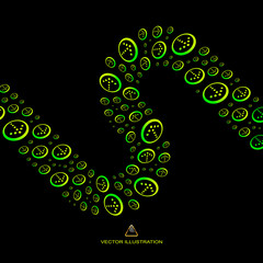 Arrows. Abstract illustration.