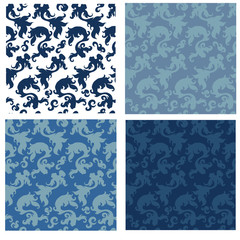 collection of  seamless patterns