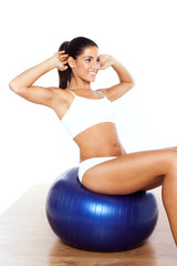 Obraz premium Sexy Woman Doing Aerobics