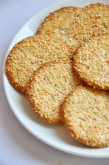 photograph of biscuit on the plate