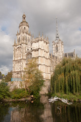 Obraz premium Gothic Notre Dame cathedral in Evreux, Normandy