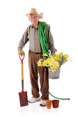 Happy Senior Gardener