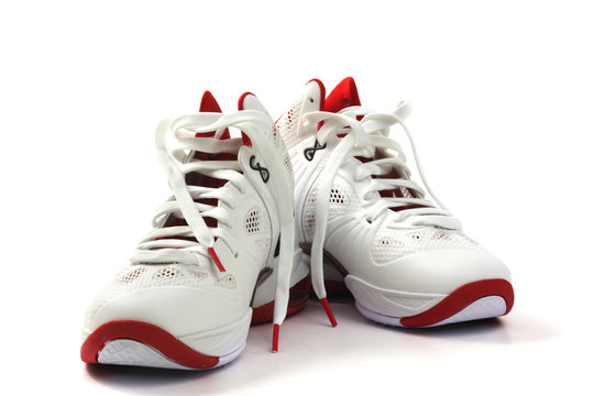 Basketball Shoes on white background