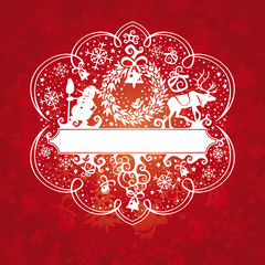 ornate christmas card