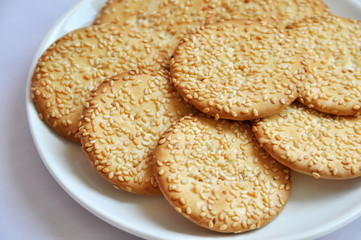 image of biscuit on the plate