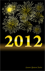 Gold New Year design 2012
