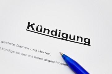 Kündigung