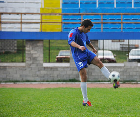 football player in action