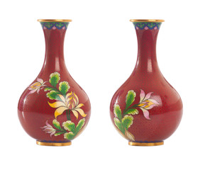 Red vases