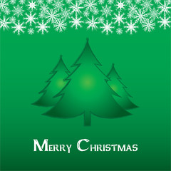 Fototapeta premium Beautiful Christmas tree illustration. Christmas Card