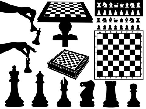Illustration of chess pieces