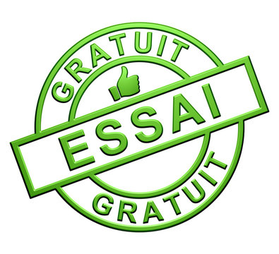 "Essai Gratuit" Cachet (vert)