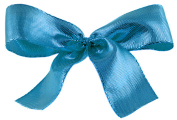 noeud bleu emballage cadeau
