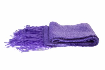 Warmer Schal für den Winter in Violett