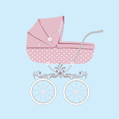 Baby carriage.