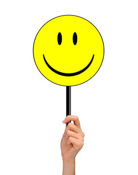 Smile with hand