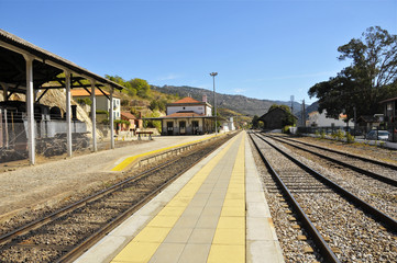 Fototapeta na wymiar Old Railway Station in Portugal